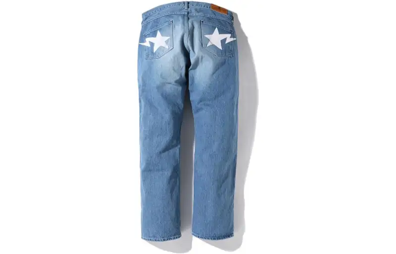 Bape Sta Loose Fit Denim Pants