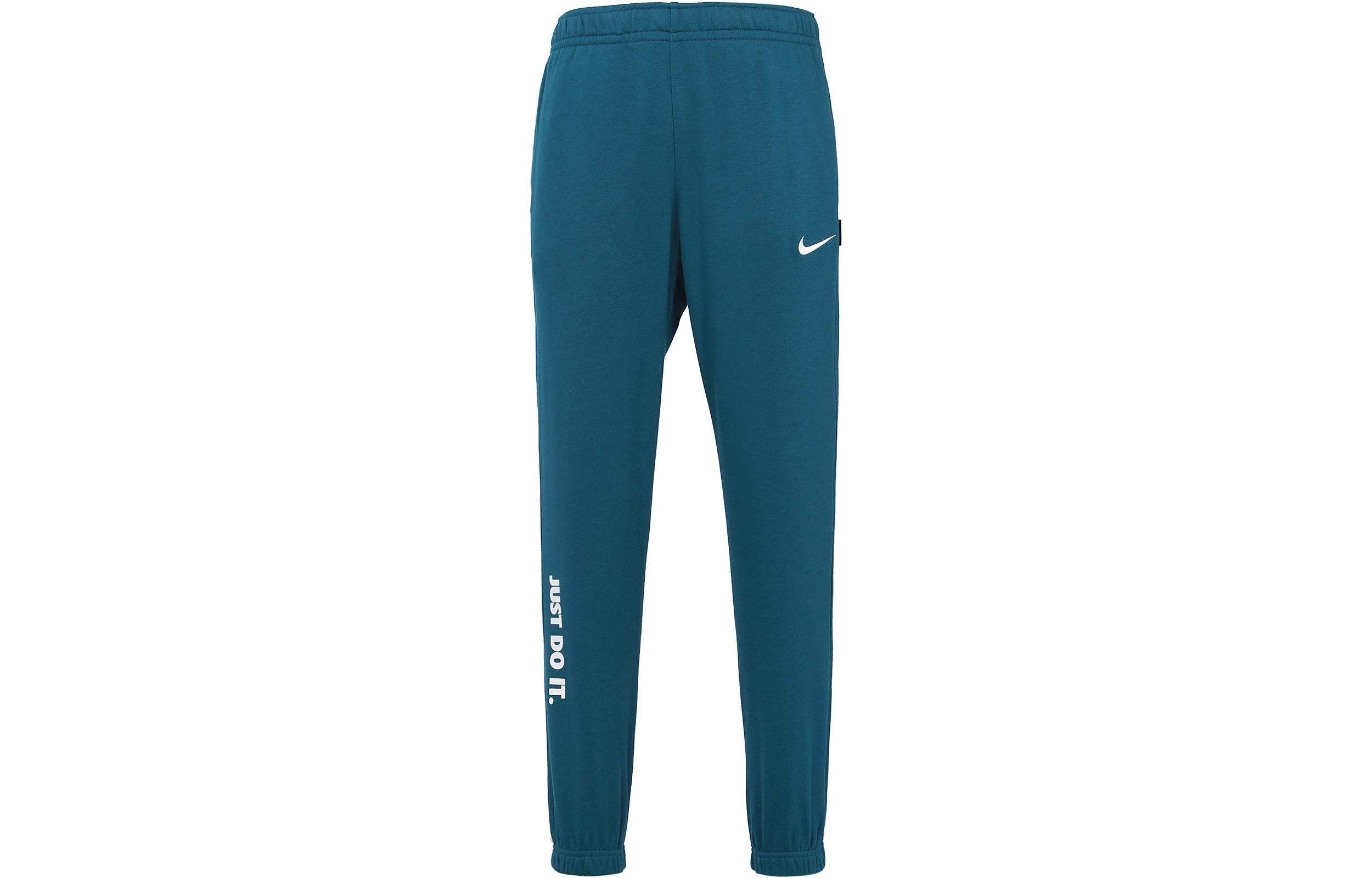 Nike Knitted Sweatpants Men's Blue Moderate Cuffed Pants