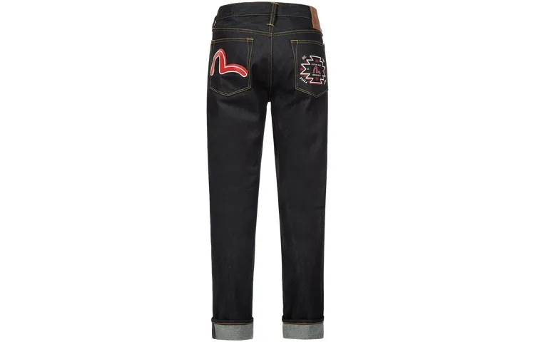 EVISU Jeans Men's Denim Blue Moderate Straight Fit Pants