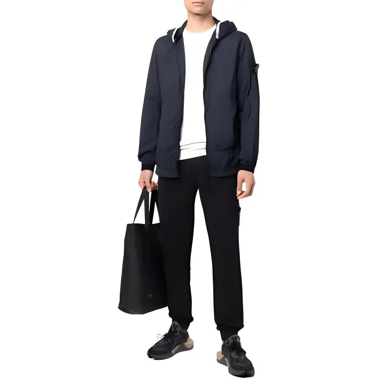 STONE ISLAND Knitted Sweatpants Men's Black