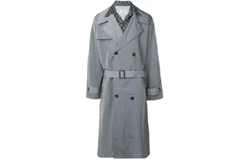 Maison Margiela Trench Coats Men's Gray