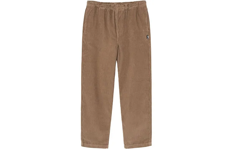 Stussy Casual Pants Men's Brown Moderate Straight Fit Pants