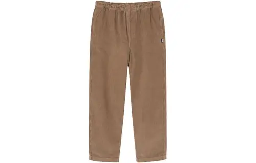 Stussy Casual Pants Men's Brown Moderate Straight Fit Pants