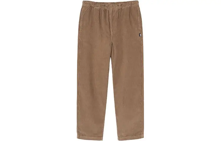 Stussy Casual Pants Men's Brown Moderate Straight Fit Pants