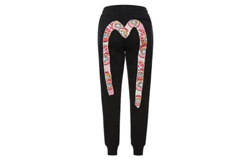 EVISU Casual Pants Unisex Black