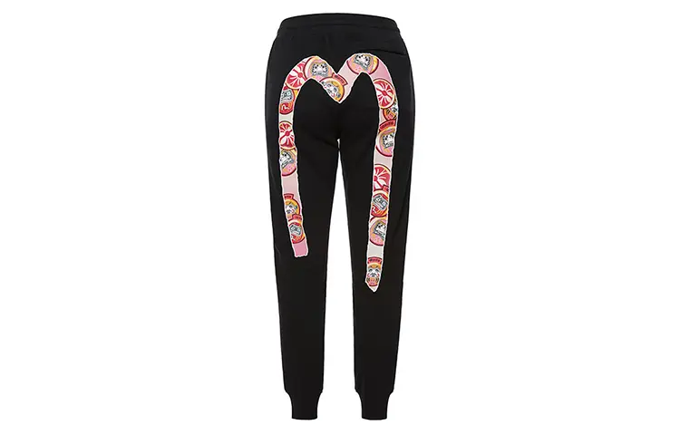 EVISU Casual Pants Unisex Black