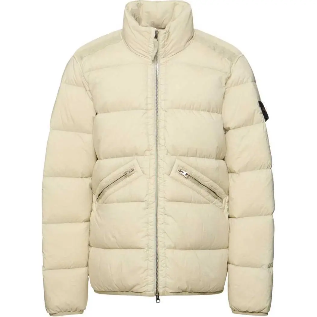 STONE ISLAND High Neck Zip Up Coat