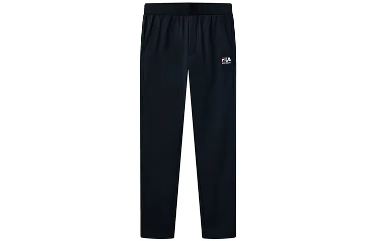 FILA Knitted Sweatpants Men's Legend Blue Moderate Straight Fit Pants