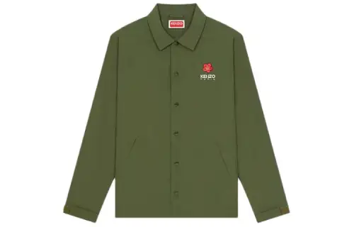 KENZO Jackets & Coats Men's Dark Khaki