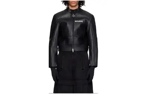 Vetements Logo Patch Zip Up Jacket