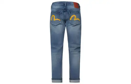 EVISU Tapered Pants Jeans Men's Denim Blue