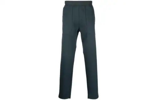 STONE ISLAND Knitted Sweatpants Men's Gray Moderate Straight Fit Pants