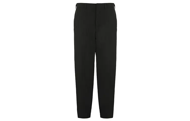 PRADA Casual Pants Men's Black Thin Straight Fit Pants