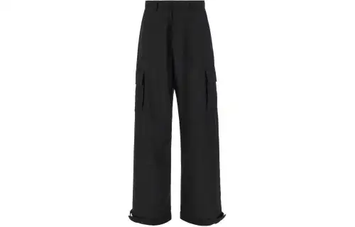 OFF-WHITE wide-leg cargo trousers