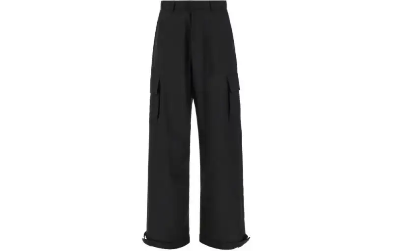 OFF-WHITE wide-leg cargo trousers