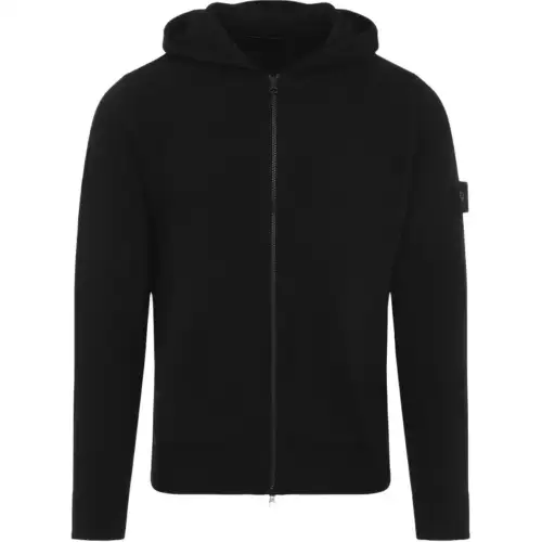 STONE ISLAND Logo Patch Knitted Cardigan