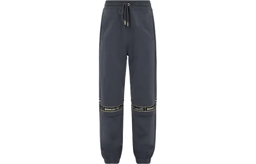 EVISU Knitted Sweatpants Men's Dark Charcoal