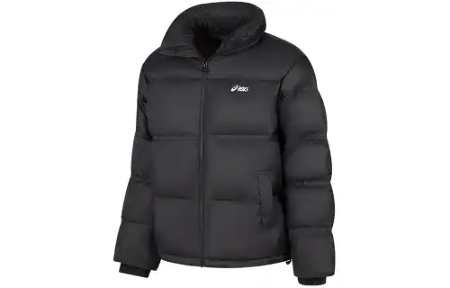 ASICS Down Jackets Unisex Black Hooded Moderate Other