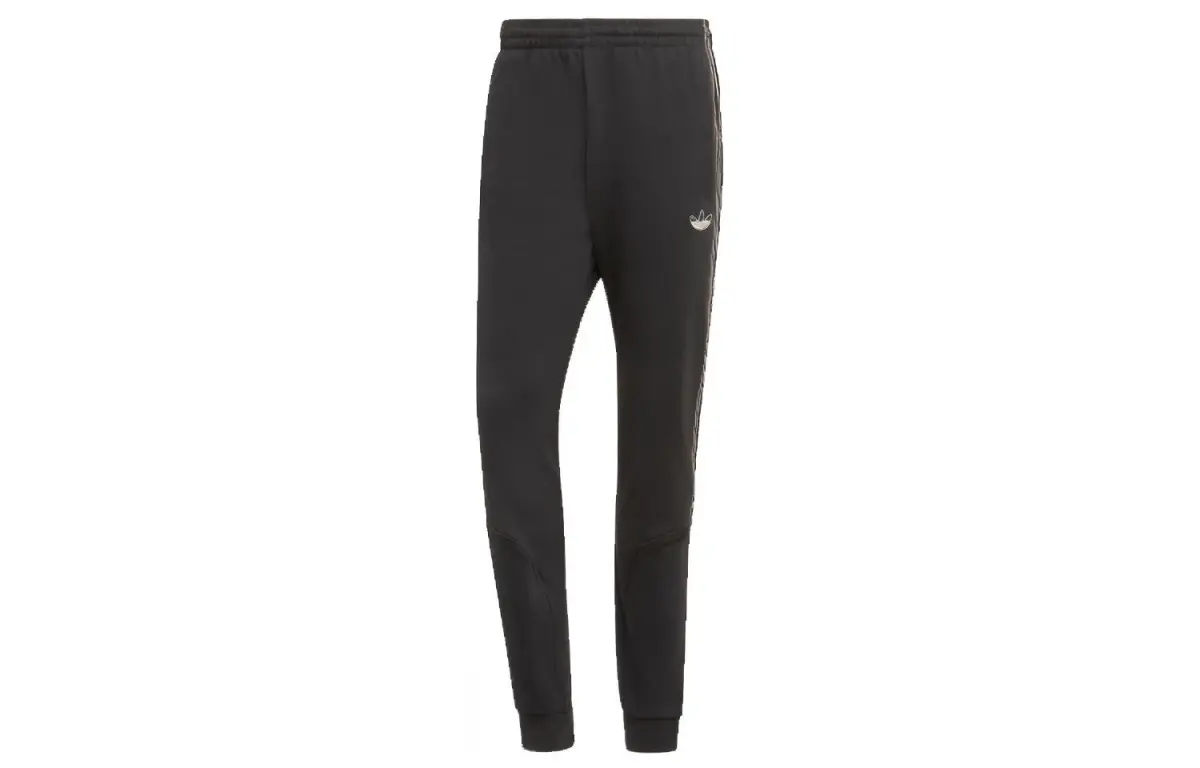 Adidas Originals 3 Stripes Knitted Sweatpants Men's Black