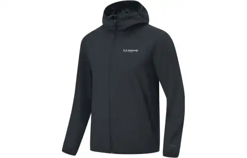 Li Ning Fitness Series Trench Coat Men's Black