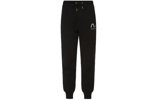 EVISU Straight Sports Pants Men's Black