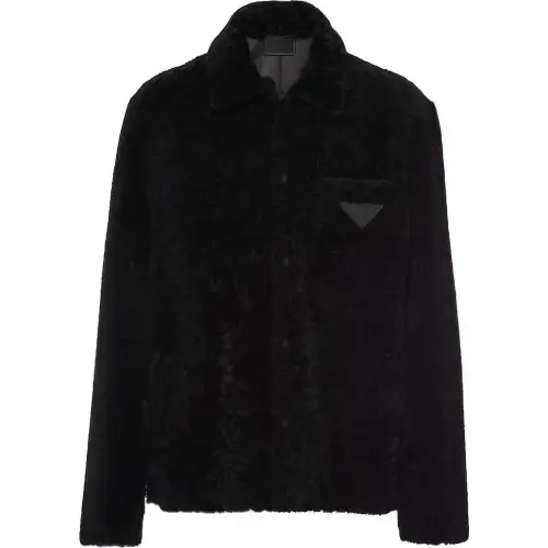 PRADA Furs Men's Black Lapel Moderate