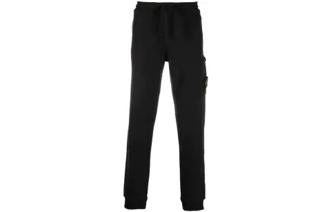 STONE ISLAND Logo Patch Tapered Track Pants
