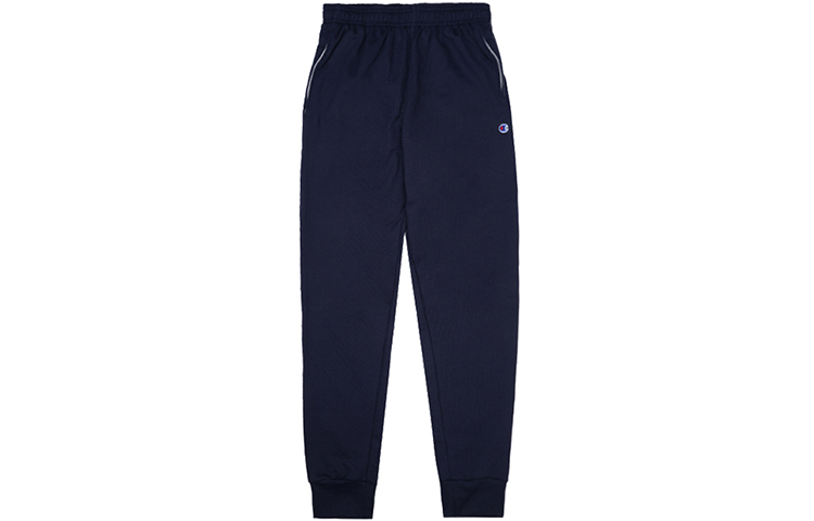 Champion FW21 Champion Small Logo Solid Color Fleece Lined Sweatpants Men's Navy Blue