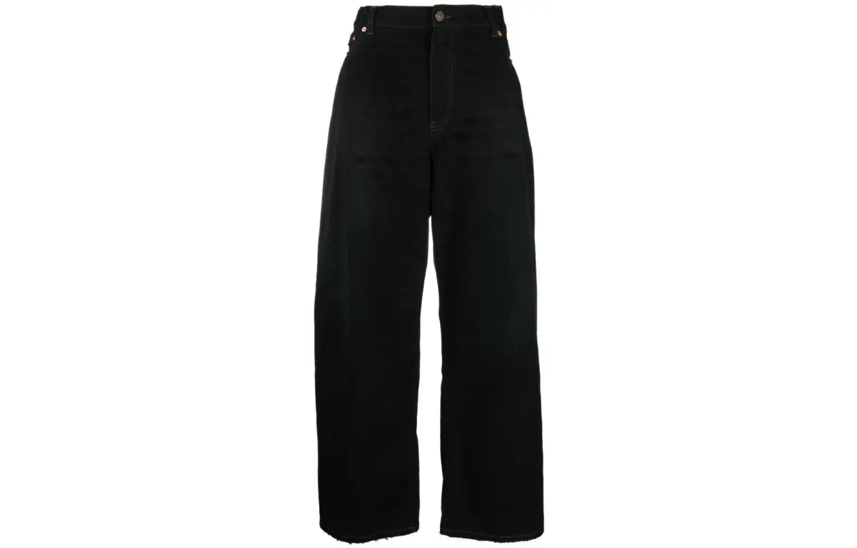 Balenciaga Jeans Men's Black Moderate Wide Leg Pants