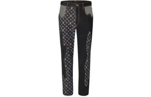 LOUIS VUITTON X Nigo Monogram Crazy Denim Pants