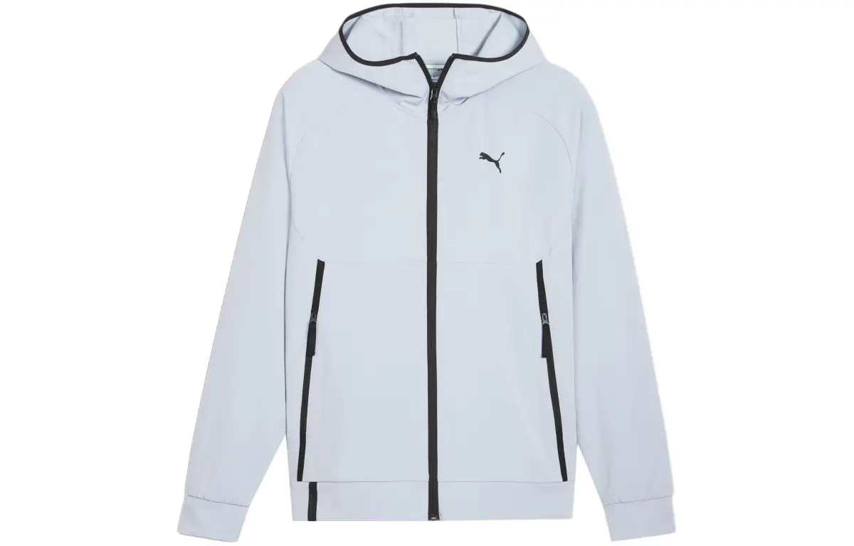 PUMA Jackets & Coats Men's Light Gray