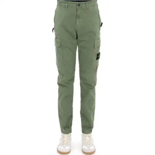 STONE ISLAND Cargo Pants Men's Green