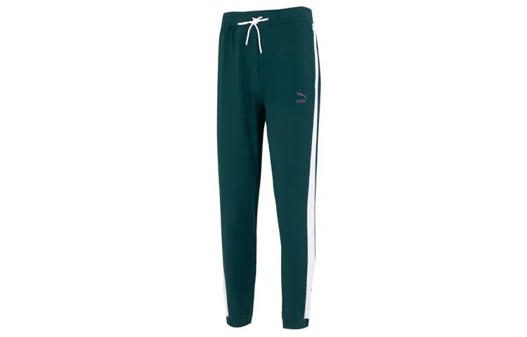 PUMA New Suit Knitted Sweatpants Unisex Ocean Green