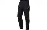 Li Ning Training Series Logo Print Fleece Lined Sweatpants Men's Black