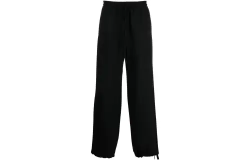 OFF-WHITE embroidered logo straight-leg sweatpants