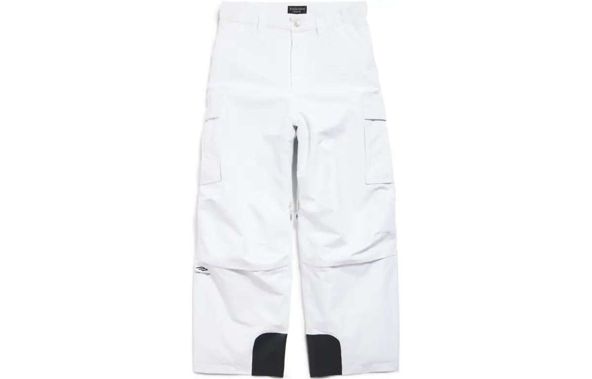 Balenciaga FW24 Cargo Pants, Regular Fit Men's White