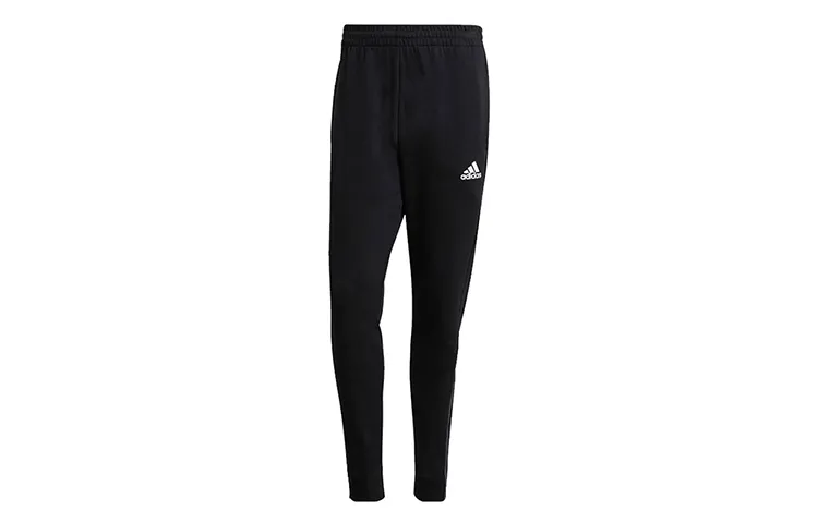 Adidas Knitted Sweatpants Men's Black Moderate Slim Fit Pants