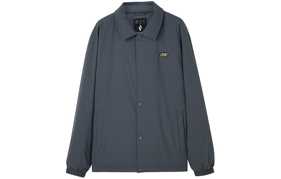 Skechers New Year Puffer Jacket Men's Charcoal Gray