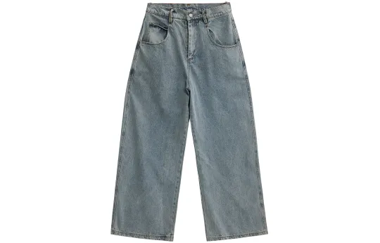 NANDCHN Jeans Unisex Moderate Wide Leg Pants
