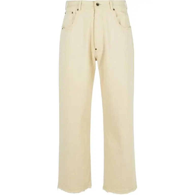 Maison Margiela Buckle Detailed Straight Leg Jeans