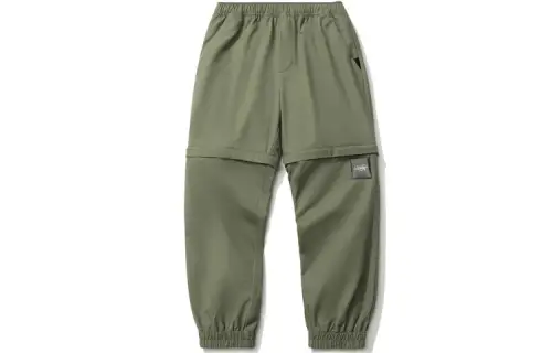 Li Ning Casual Pants Men's Dark Moss Green Moderate Straight Fit Pants