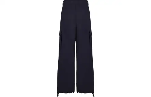 OFF WHITE Cargo Pants Men's Navy Blue Moderate