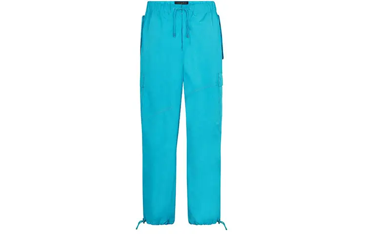 LOUIS VUITTON Knitted Sweatpants Men's Blue