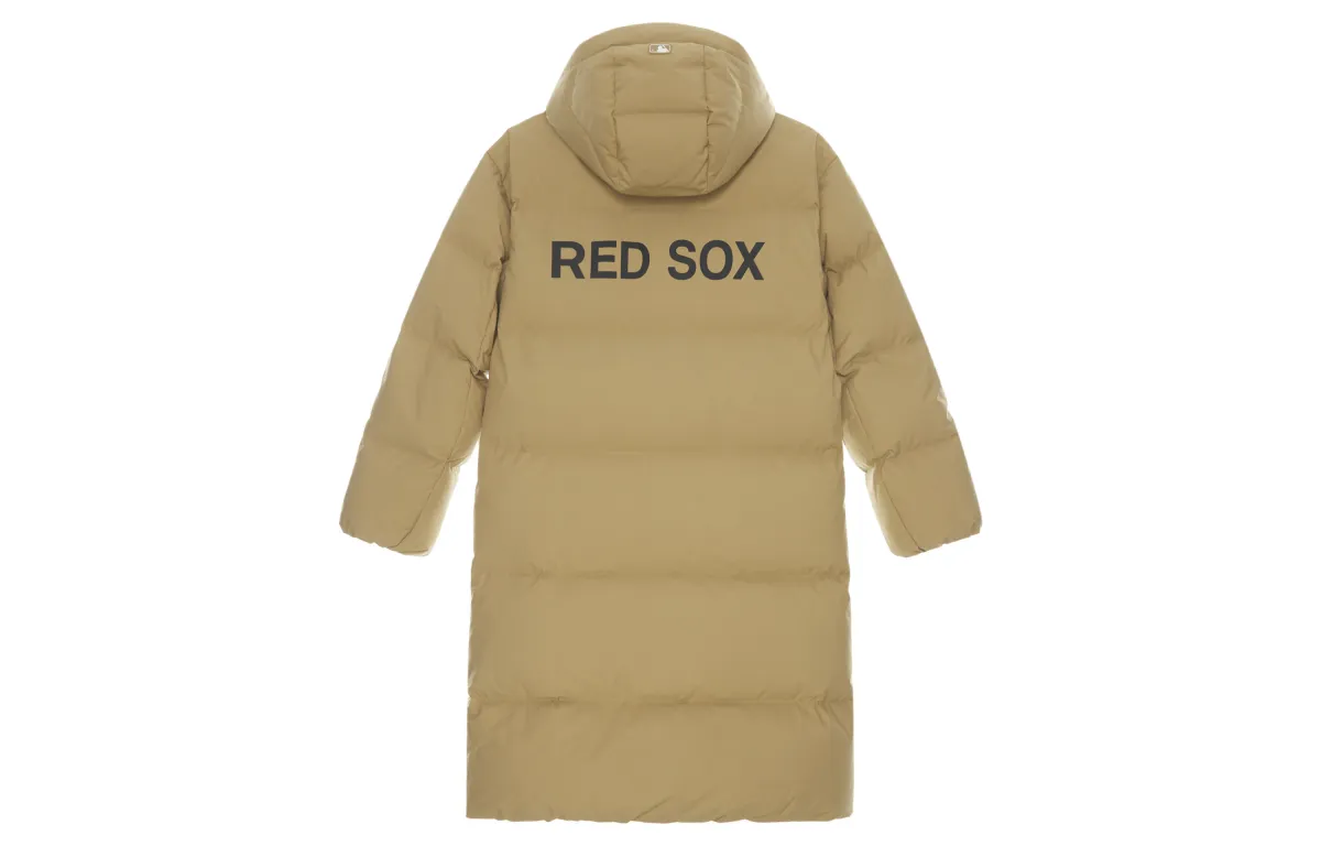 MLB Basic Collection Basic Boston Red Sox FW24 Down Jacket Unisex Beige Yellow
