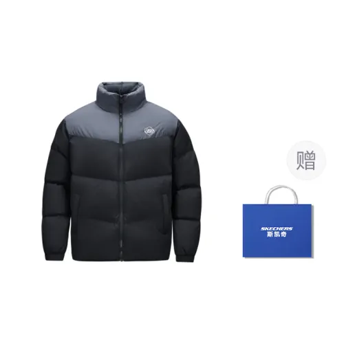 Skechers Down Jacket Unisex Carbon Black