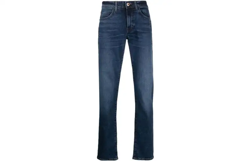 Timberland Jeans Men's Blue Moderate Straight Fit Pants