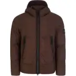 STONE ISLAND Down Jacket Unisex Brown