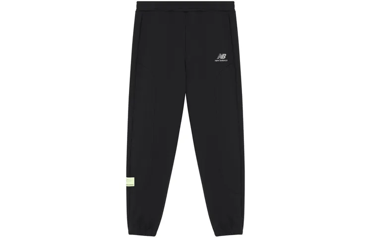 New Balance Knitted Sweatpants Men's Black Moderate Cuffed Pants