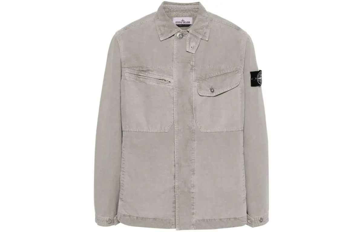 STONE ISLAND SS24 Jackets & Coats Men's Light Gray