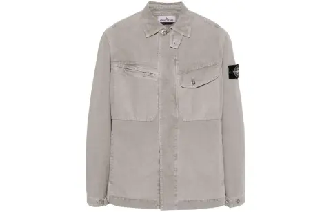 STONE ISLAND SS24 Jackets & Coats Men's Light Gray